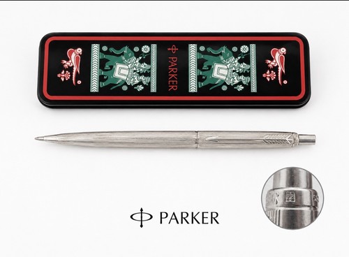 Parker stylo bille argenté - stylo,